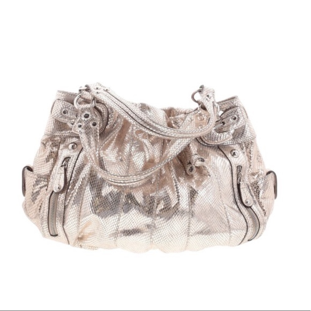 🆕 Hype Gold Snakeskin Leather Hobo bag